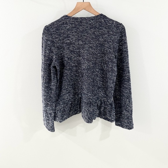 J. Crew Boucle Peplum Tweed Jacket Blue Size Small - Picture 6 of 6